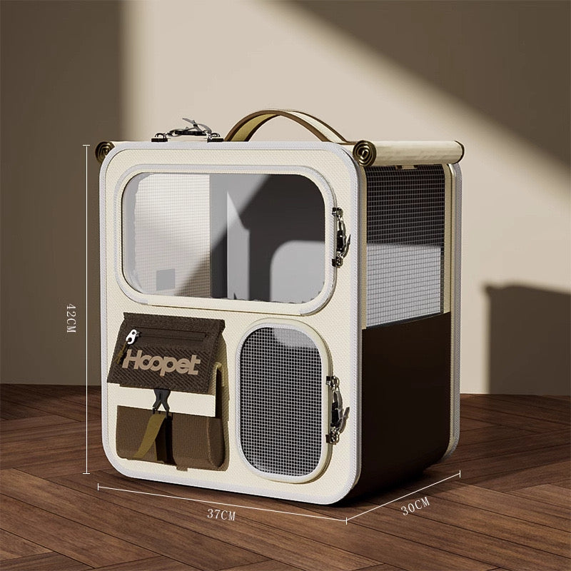 Katzentrage-Rucksack mit Rädern, Trolley-Tasche