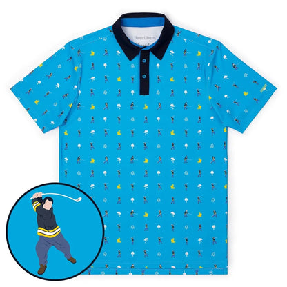 Happy Gilmore Adam Sandler Polo Funny Golf Gifts for Dad Shirt