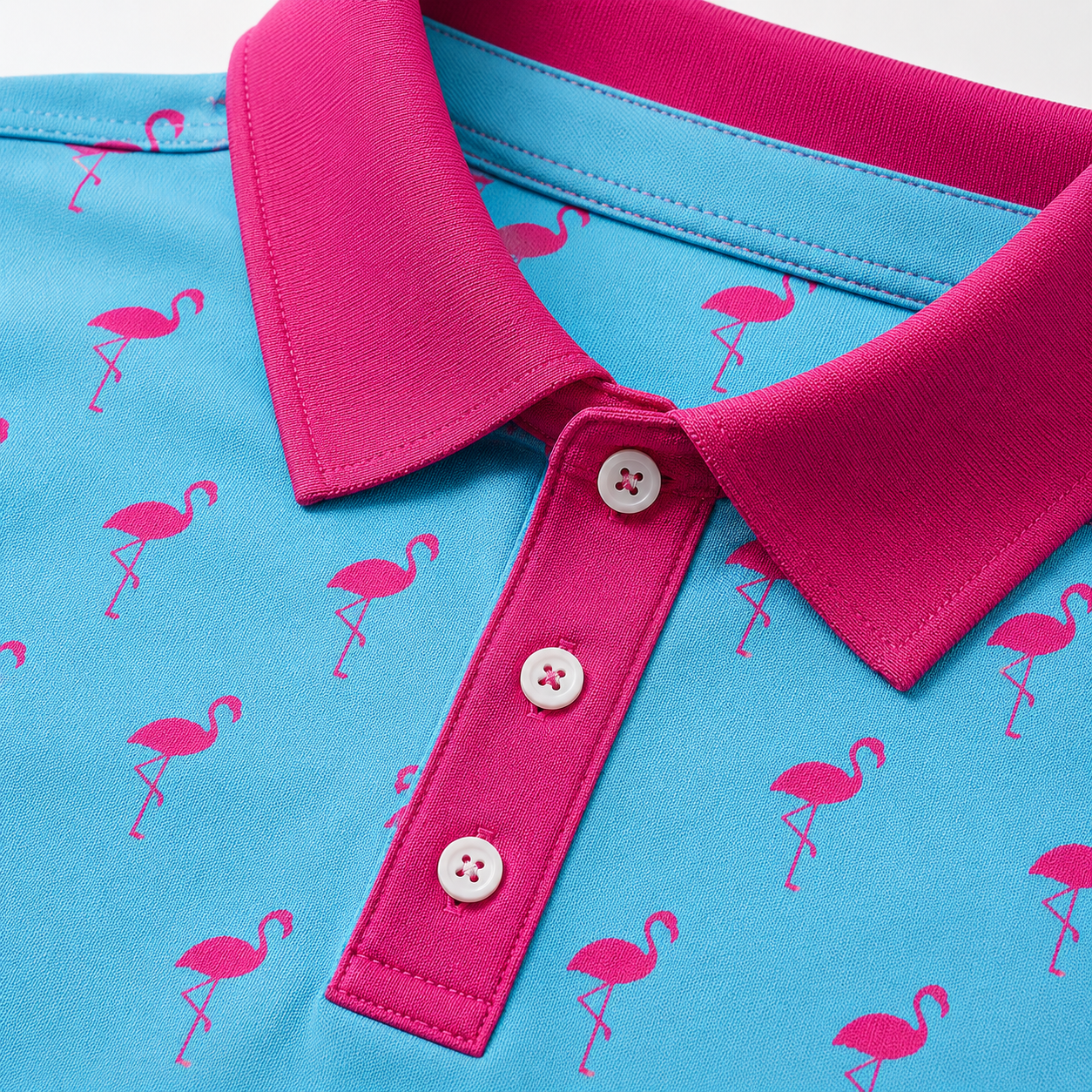 Flamingo Golf Polo Shirt
