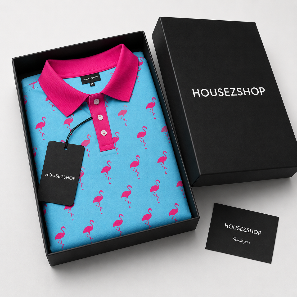 Flamingo Golf Polo Shirt