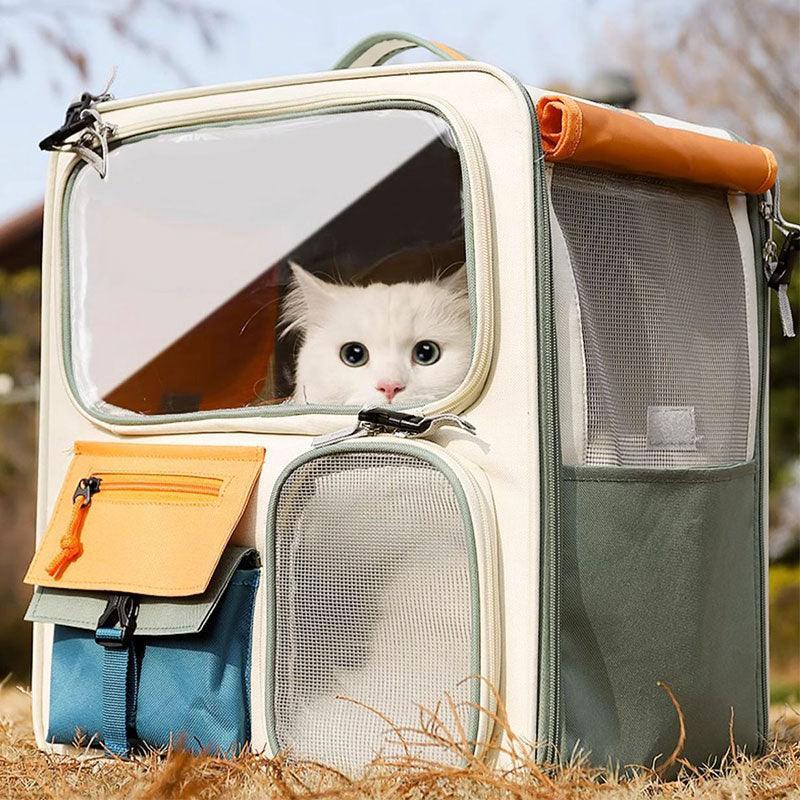 Cat Carrier Backpack with Wheels Trolley Bag