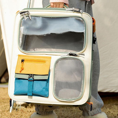 Cat Carrier Backpack with Wheels Trolley Bag