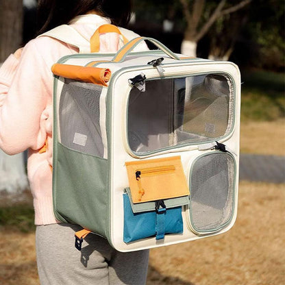 Cat Carrier Backpack with Wheels Trolley Bag