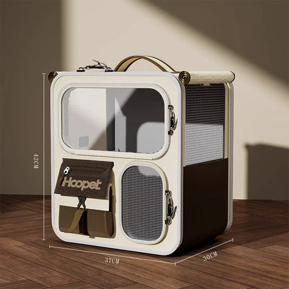 Cat Carrier Backpack with Wheels Trolley Bag