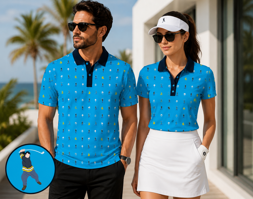 Happy Gilmore Adam Sandler Polo Funny Golf Gifts for Dad Shirt