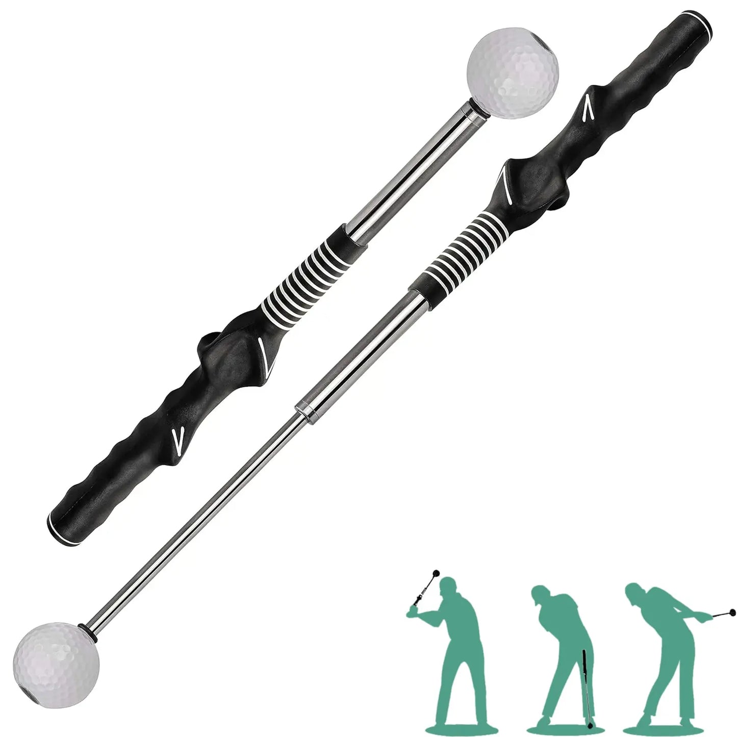 Retractable Golf Swing Training Aid
