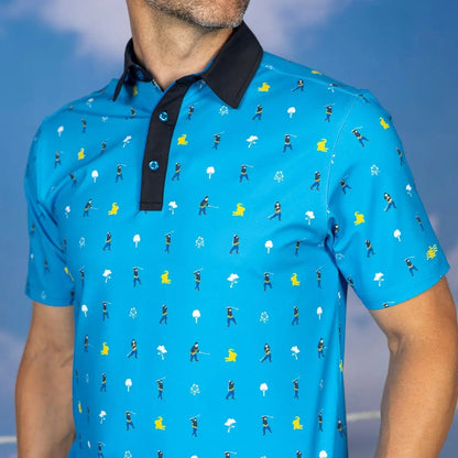 Happy Gilmore Adam Sandler Polo Funny Golf Gifts for Dad Shirt